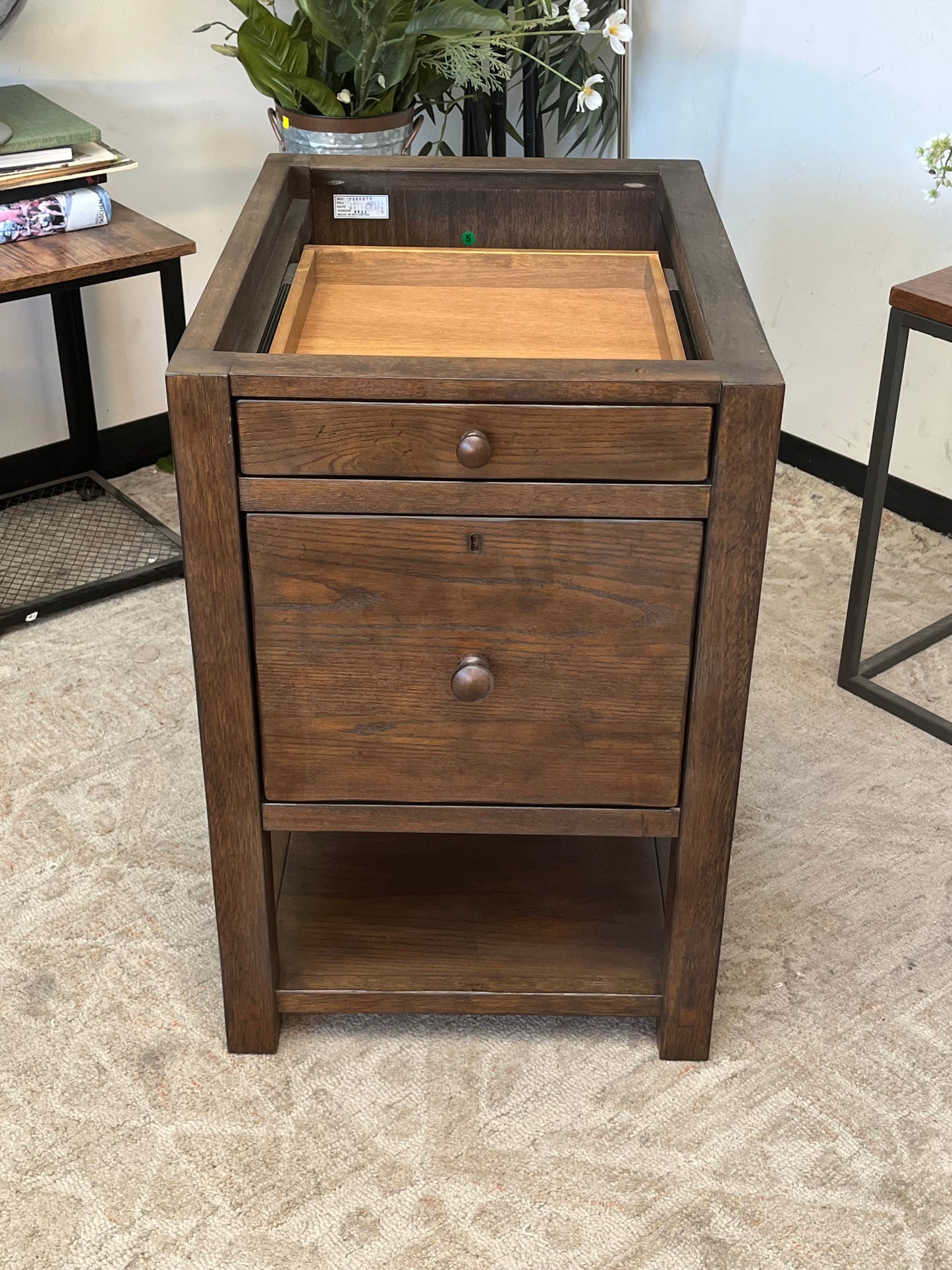 Wooden Single Cabinet - Missing Table Top
