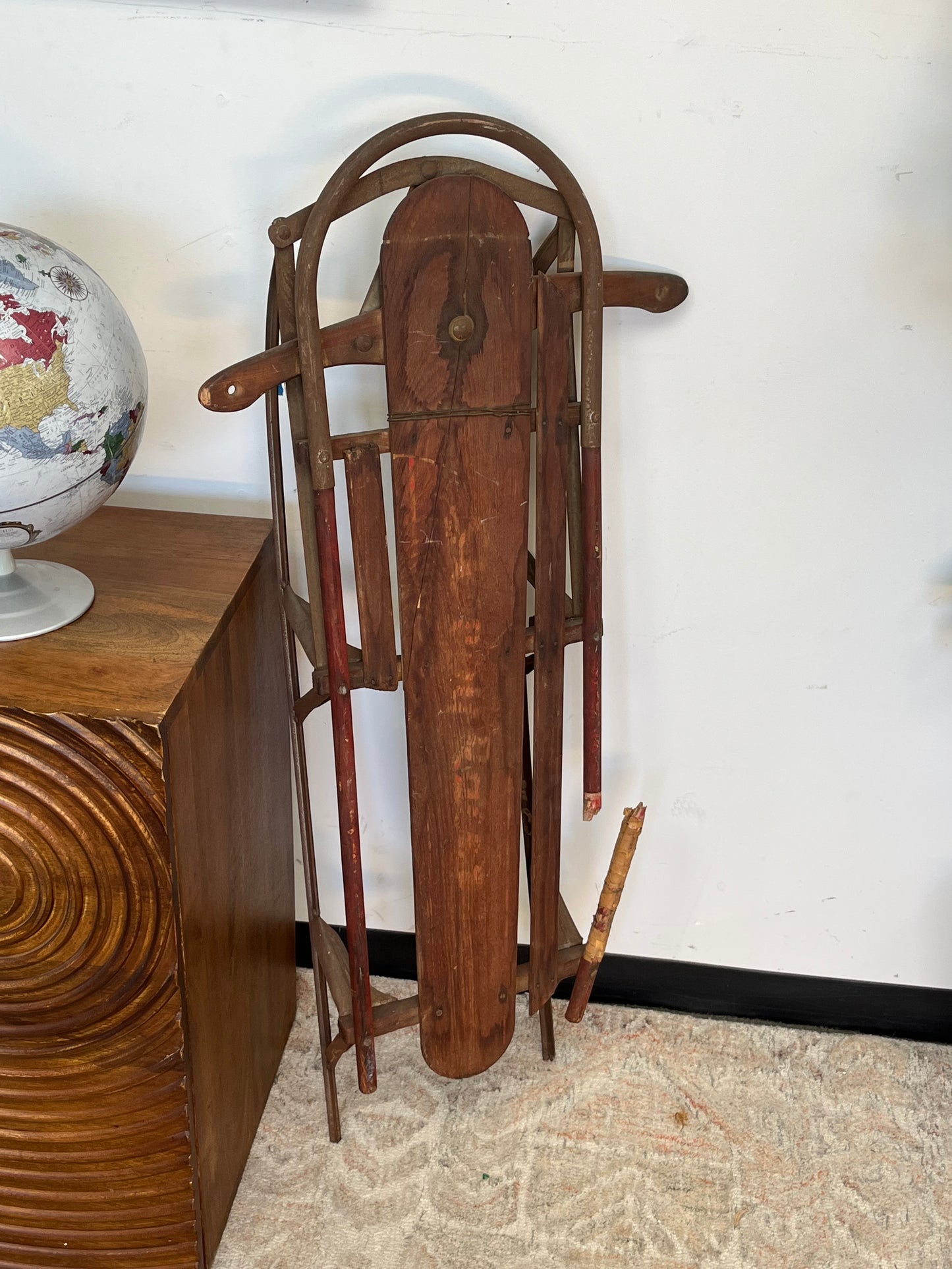 Vintage Wooden Snow Sled