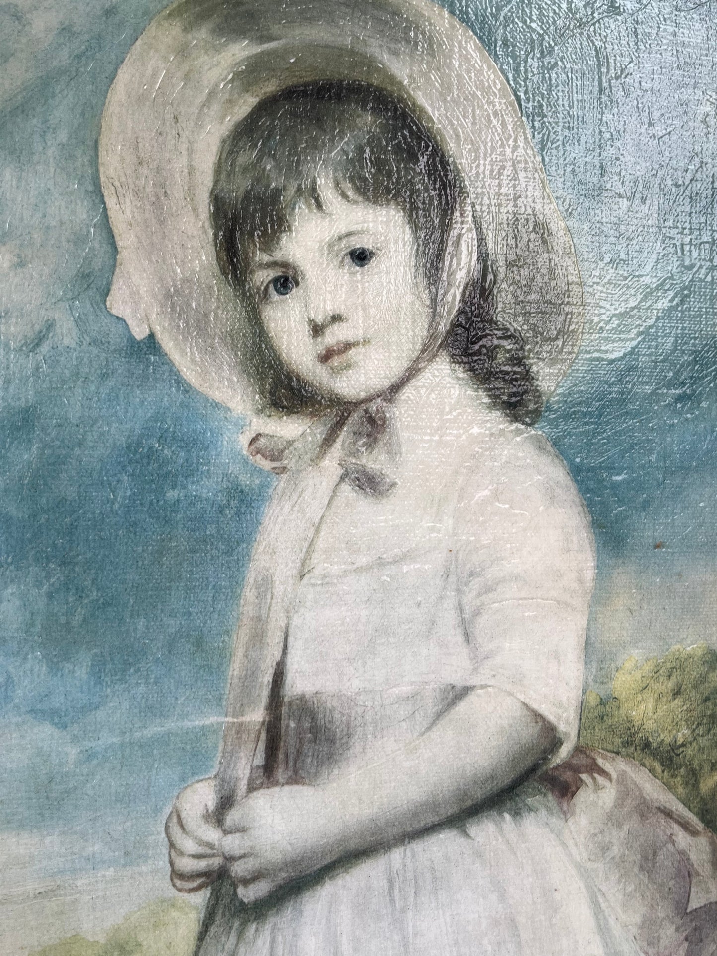 George Romney "Miss Juliana Willoughby" Framed Artwork