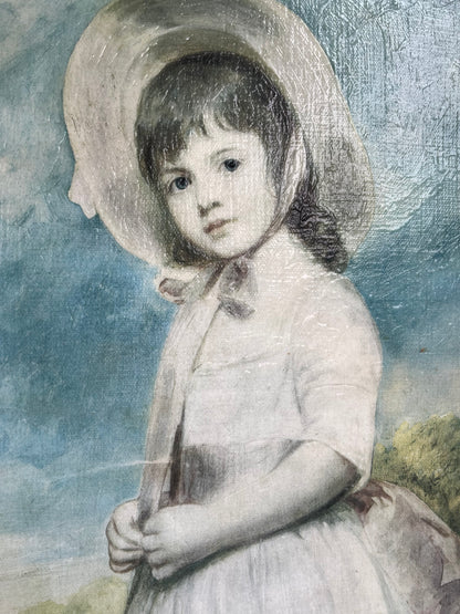 George Romney "Miss Juliana Willoughby" Framed Artwork