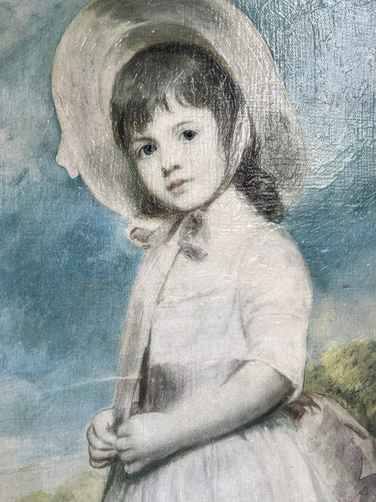 George Romney "Miss Juliana Willoughby" Framed Artwork