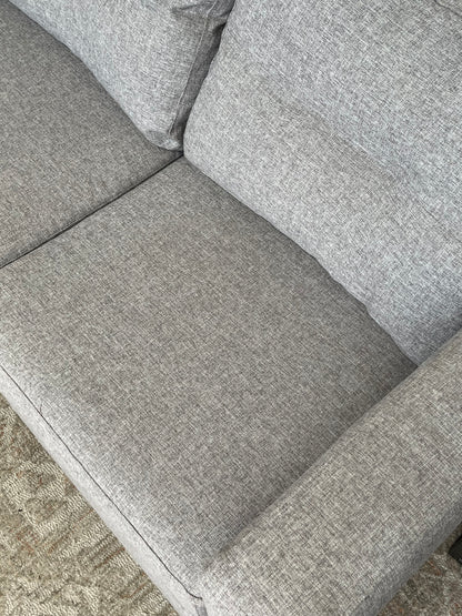 Modern Style Gray Linen Couch