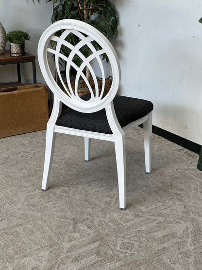 Round Back Patterned Dining Chair
