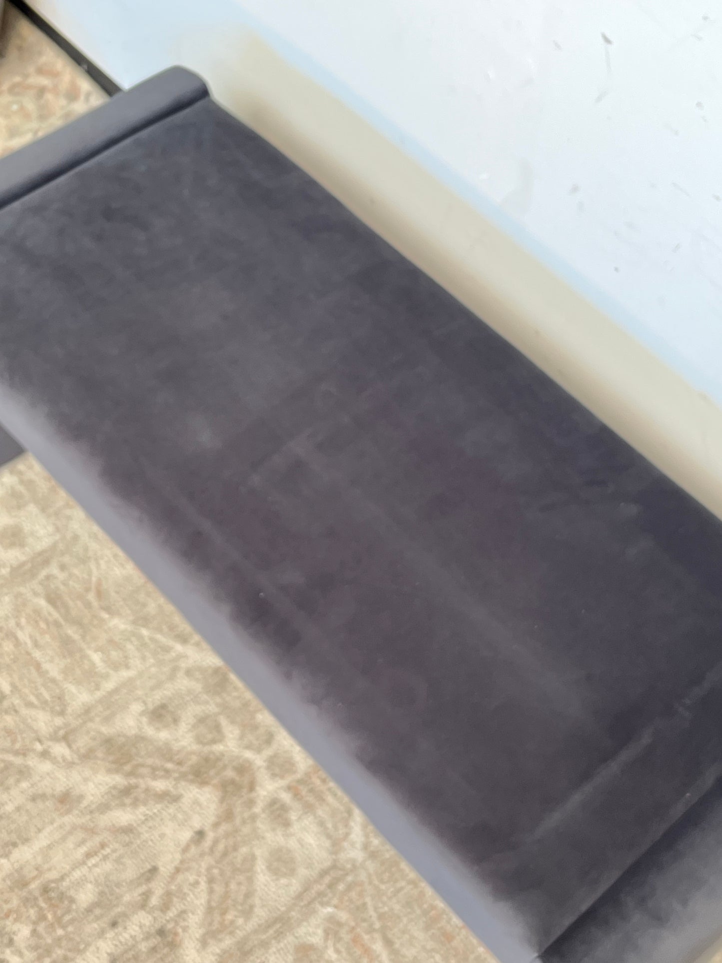 Modern Black 47" Bench
