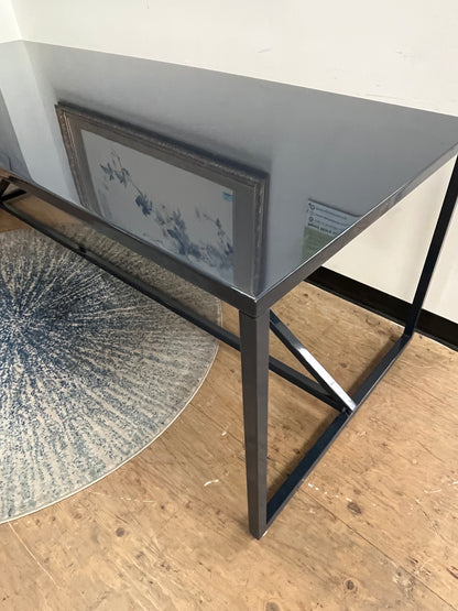 Blue Metal Base Work Desk