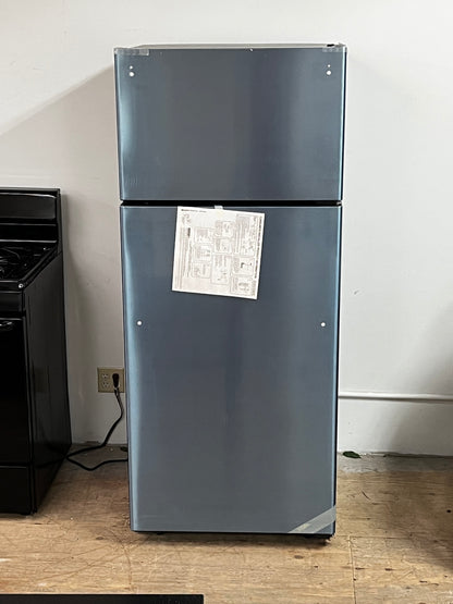 GE 17.5 cu. ft. Stainless Steel Top Freezer Refrigerator