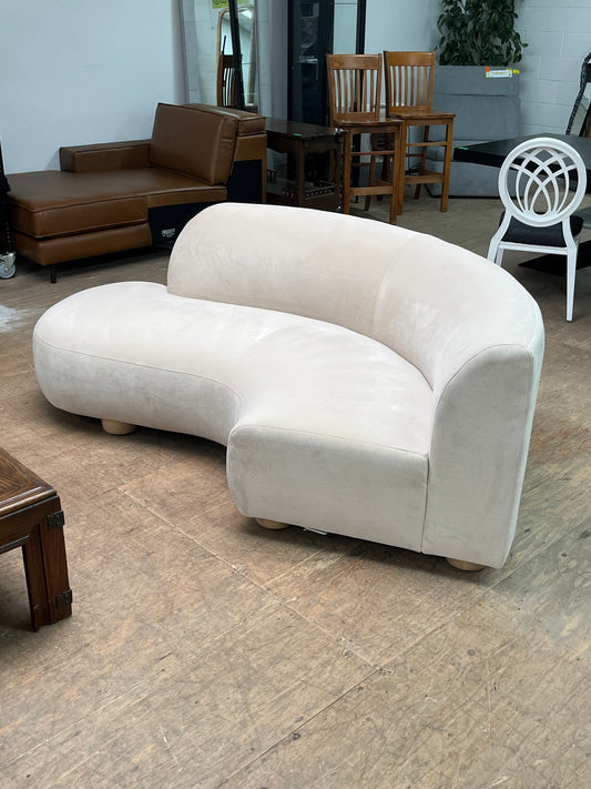 Modern White Rounded Sofa