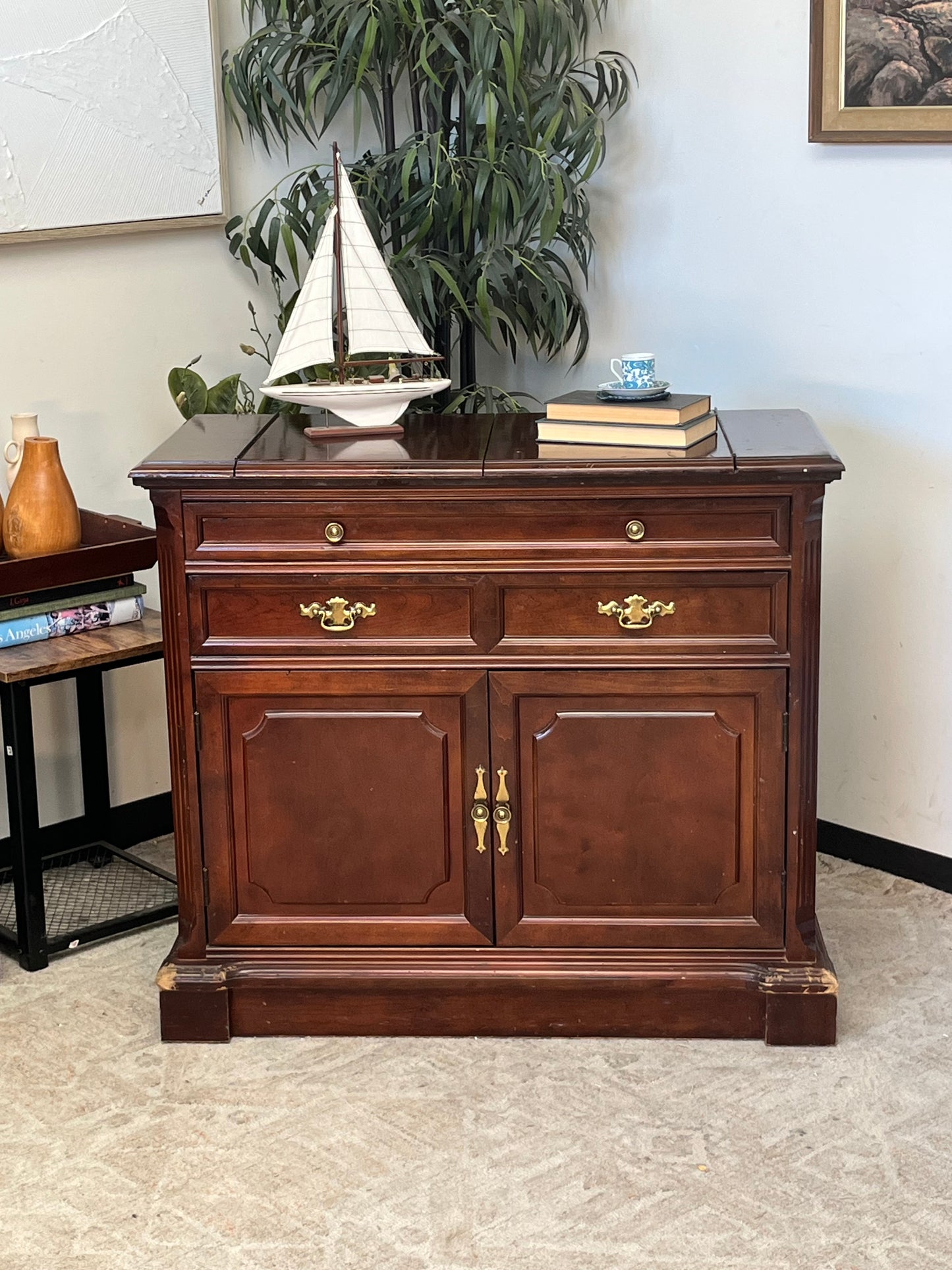 Bassett Furniture Wooden Buffet Cabinet