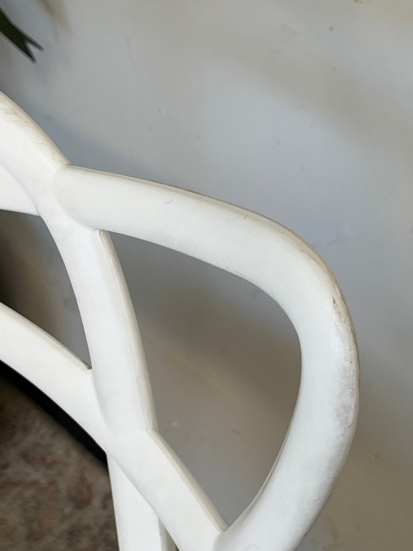 Modern White Outdoor Dining Armchair