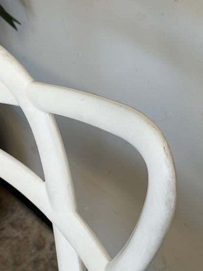 Modern White Outdoor Dining Armchair