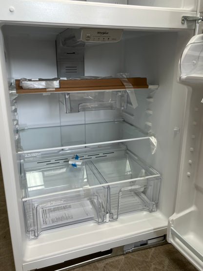 Whirlpool 20 Cu.ft White Top Freezer Refrigerator - Dented