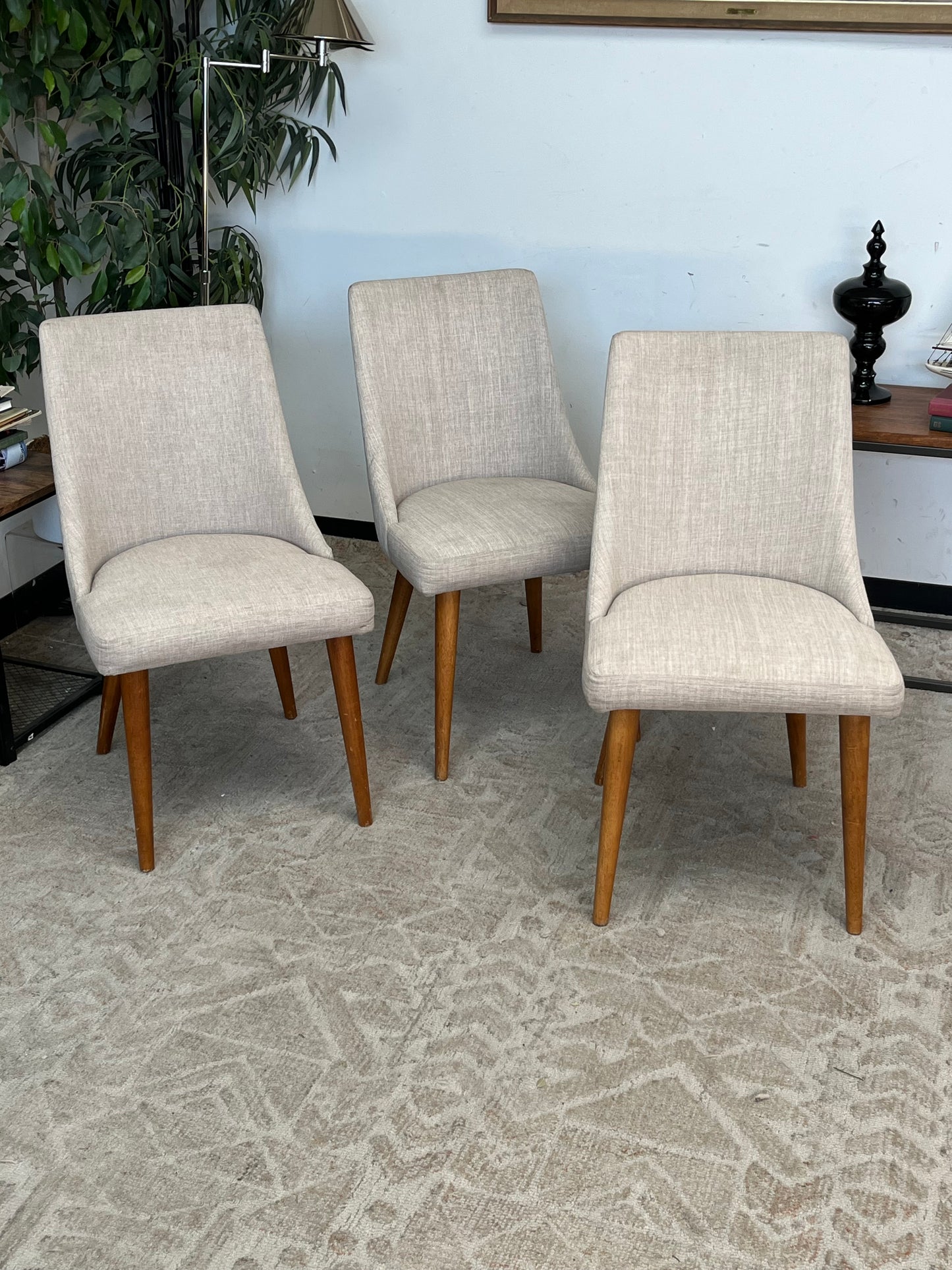 Modern Arched Back Dining Chair Set of 3