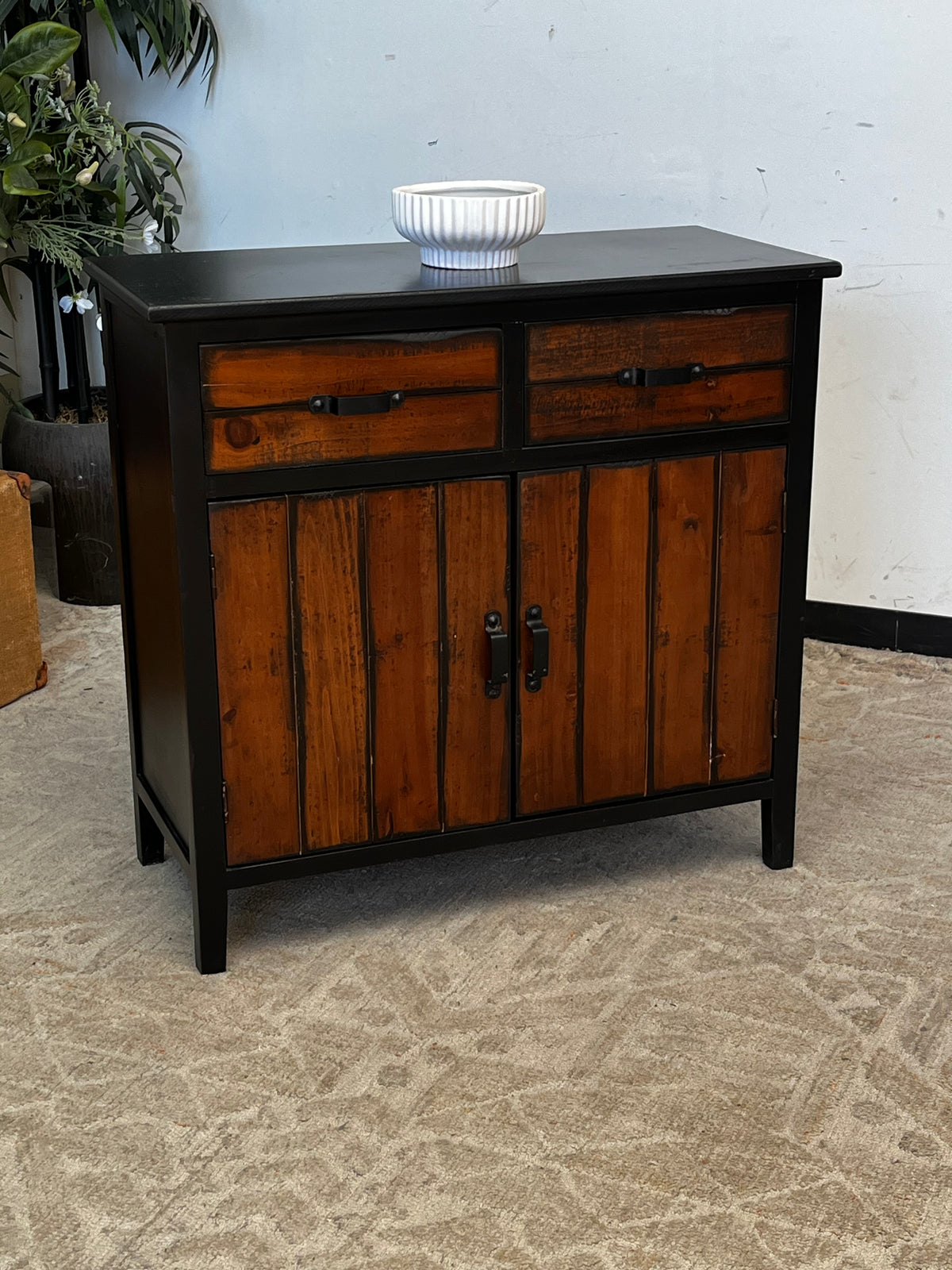Rustic Style 2-Door Cabinet