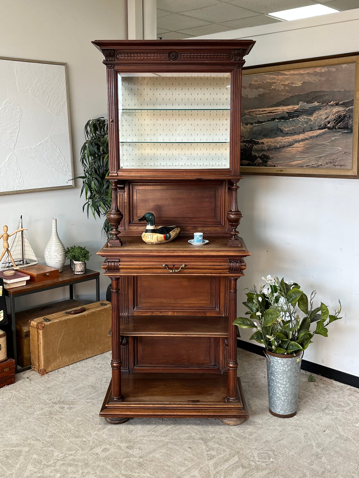 Antique "Mercier-Freres" Single Cabinet