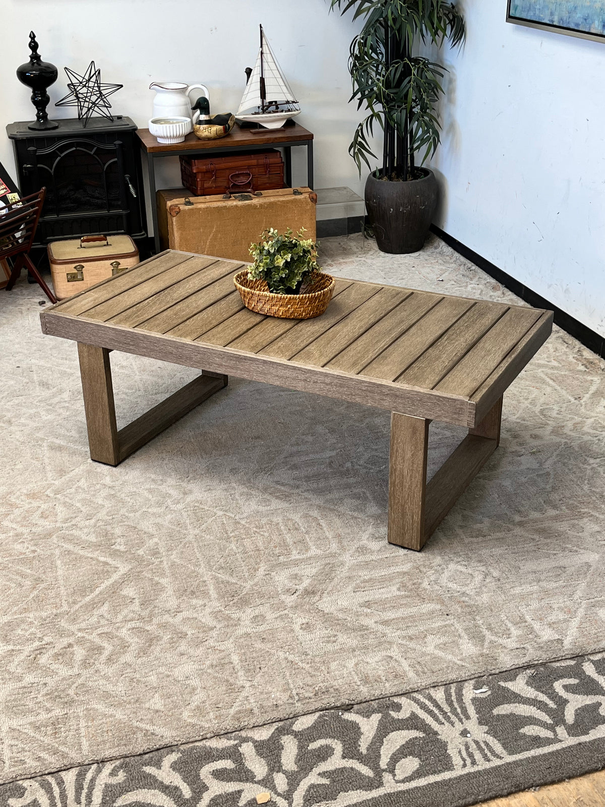 Outdoor Wooden Coffee Table