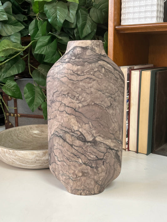 Modern Shell Style Stone Vase