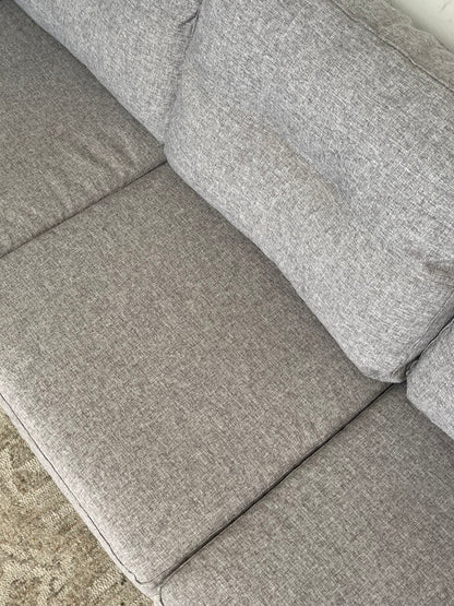 Modern Style Gray Linen Couch