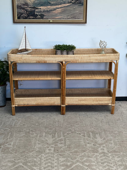 Bohemian Style Rattan Sideboard