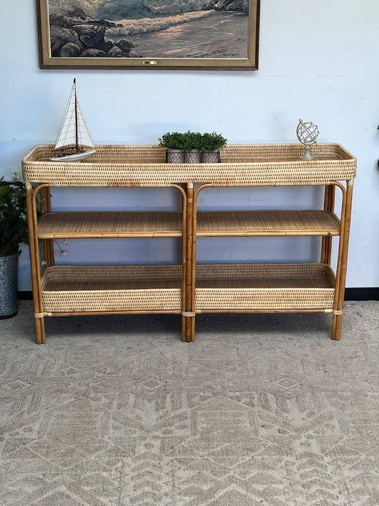 Bohemian Style Rattan Sideboard