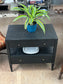 Purple Double Drawer Nightstand
