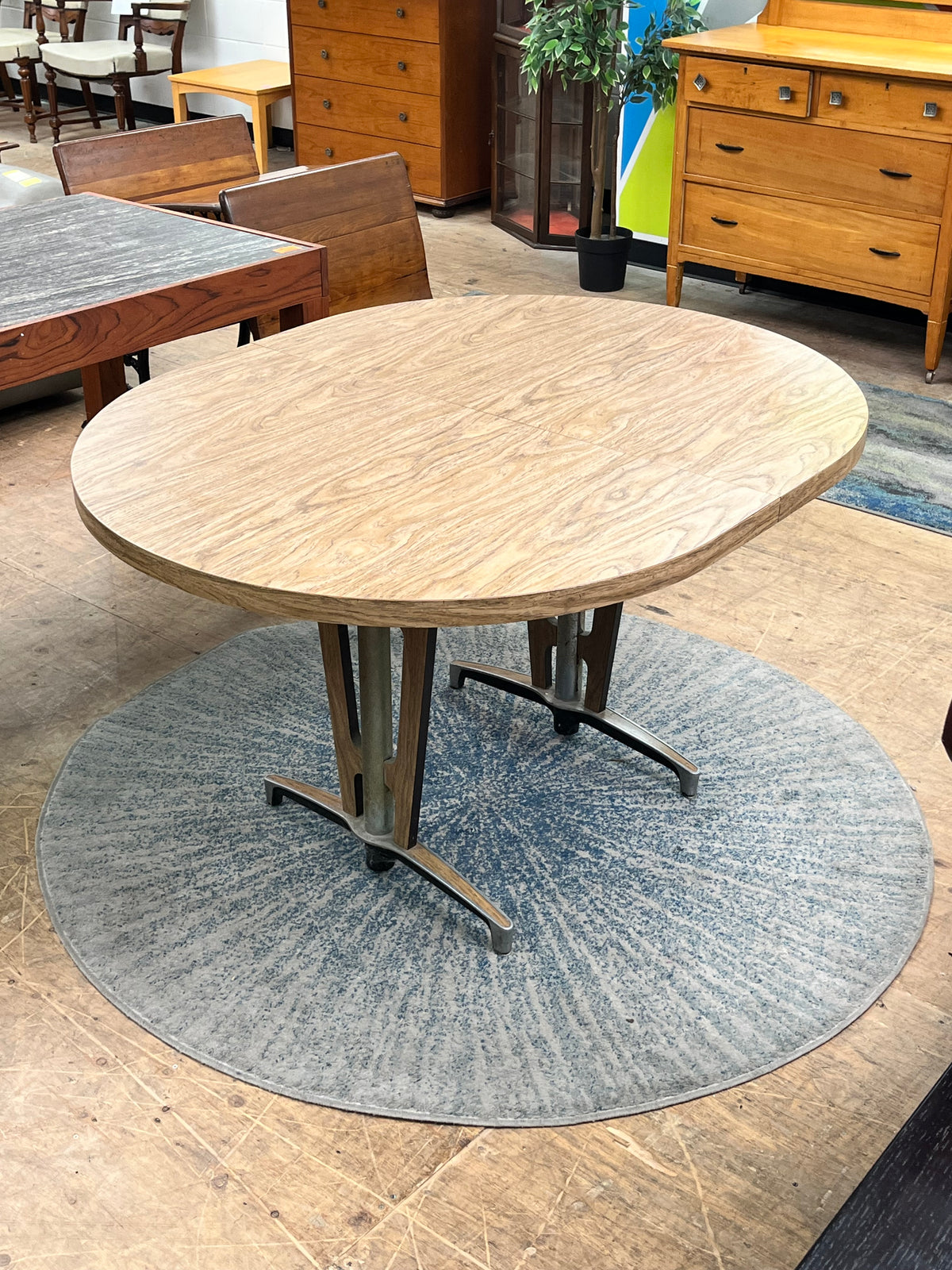 Mid-Century Style Oval Dining Table