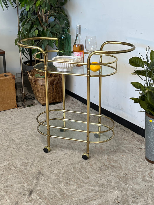Vintage Style Gold Barcart