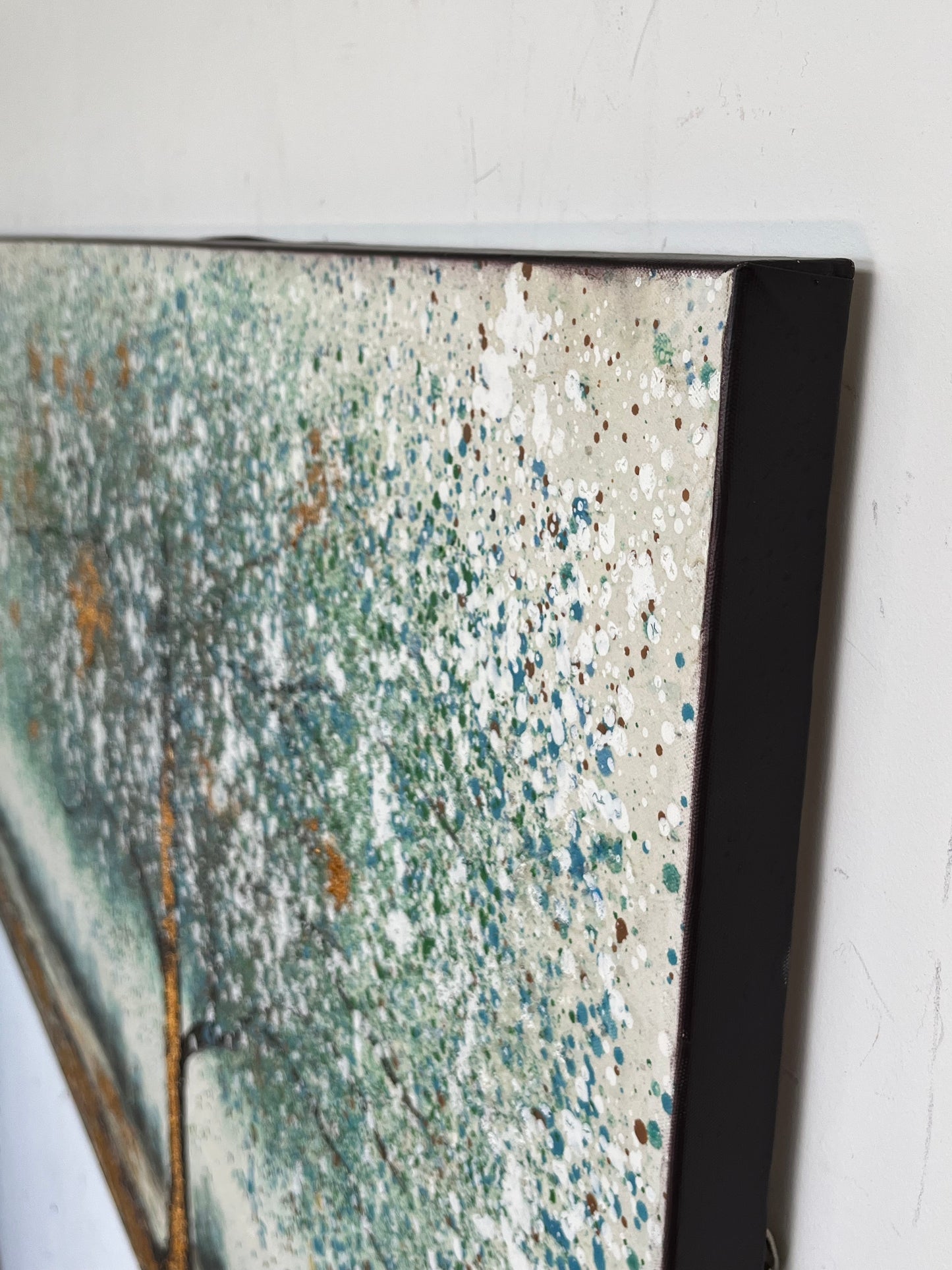 Textured Framed Landscape Artwork