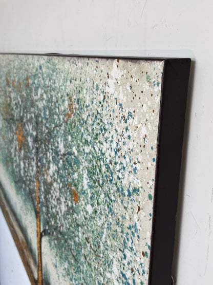 Textured Framed Landscape Artwork