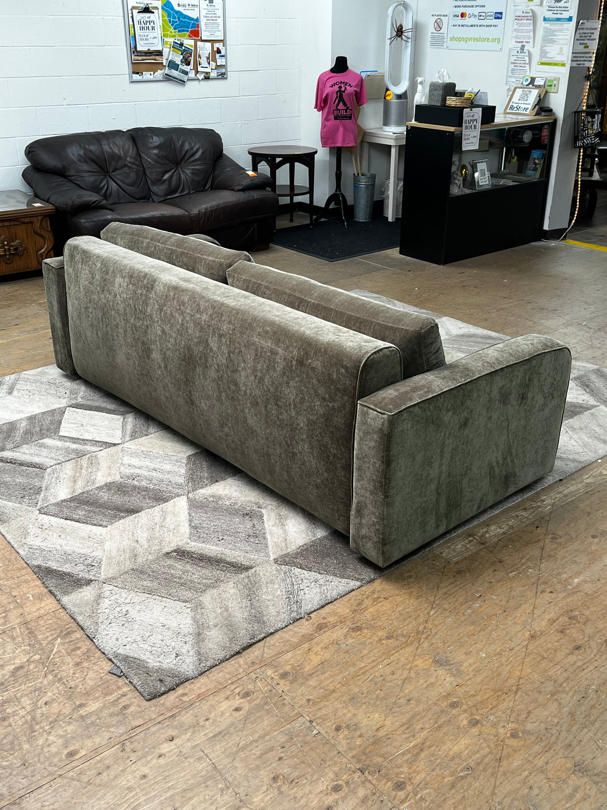 Modern Linen Green Daybed Couch