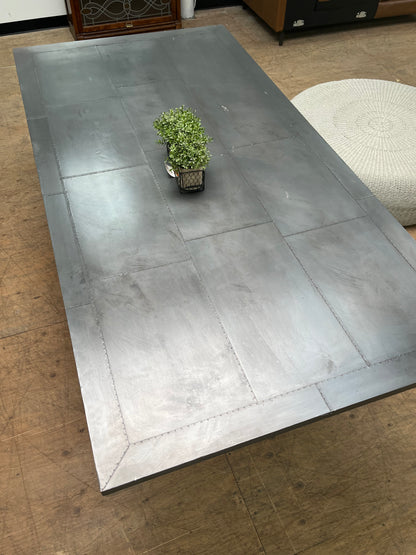 Farmhouse Style Metal 60" Dining Table