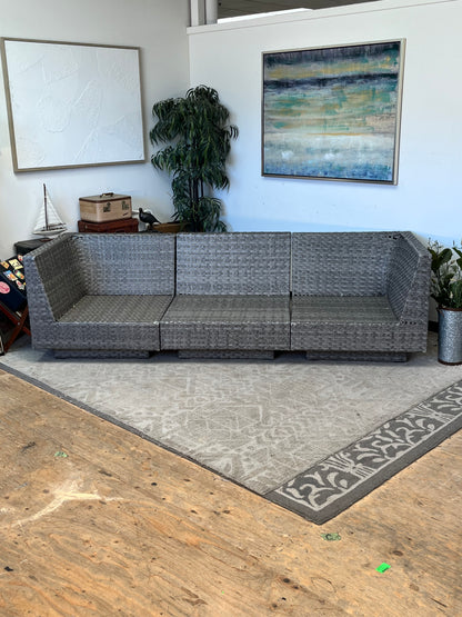 Modular Outdoor Poly Rattan Sectional