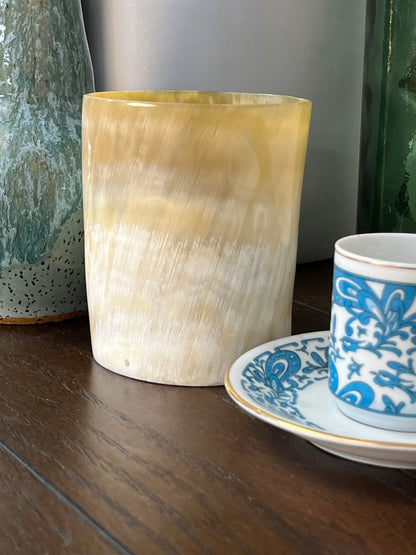 Water Buffalo Horn Vase For Plants