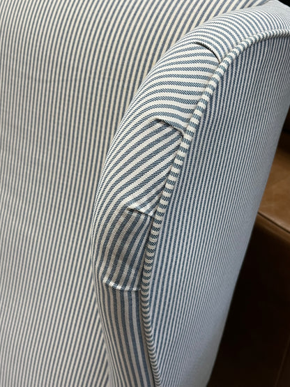 Striped Traditional Style Arm Chair