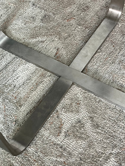 Modern Metal Round Side Table w/ Green Top