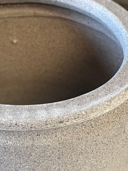 Ceramic All Weather Planter Dark Gray