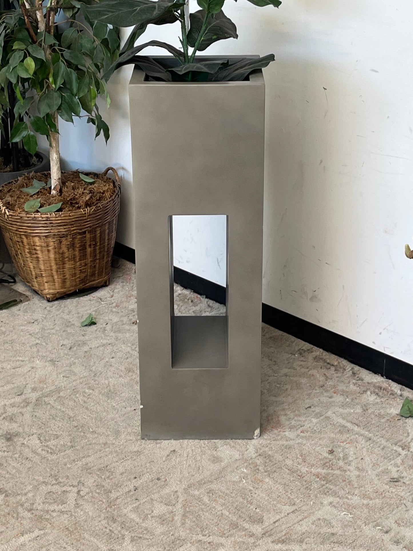 Industrial Style 36" Concrete Planter