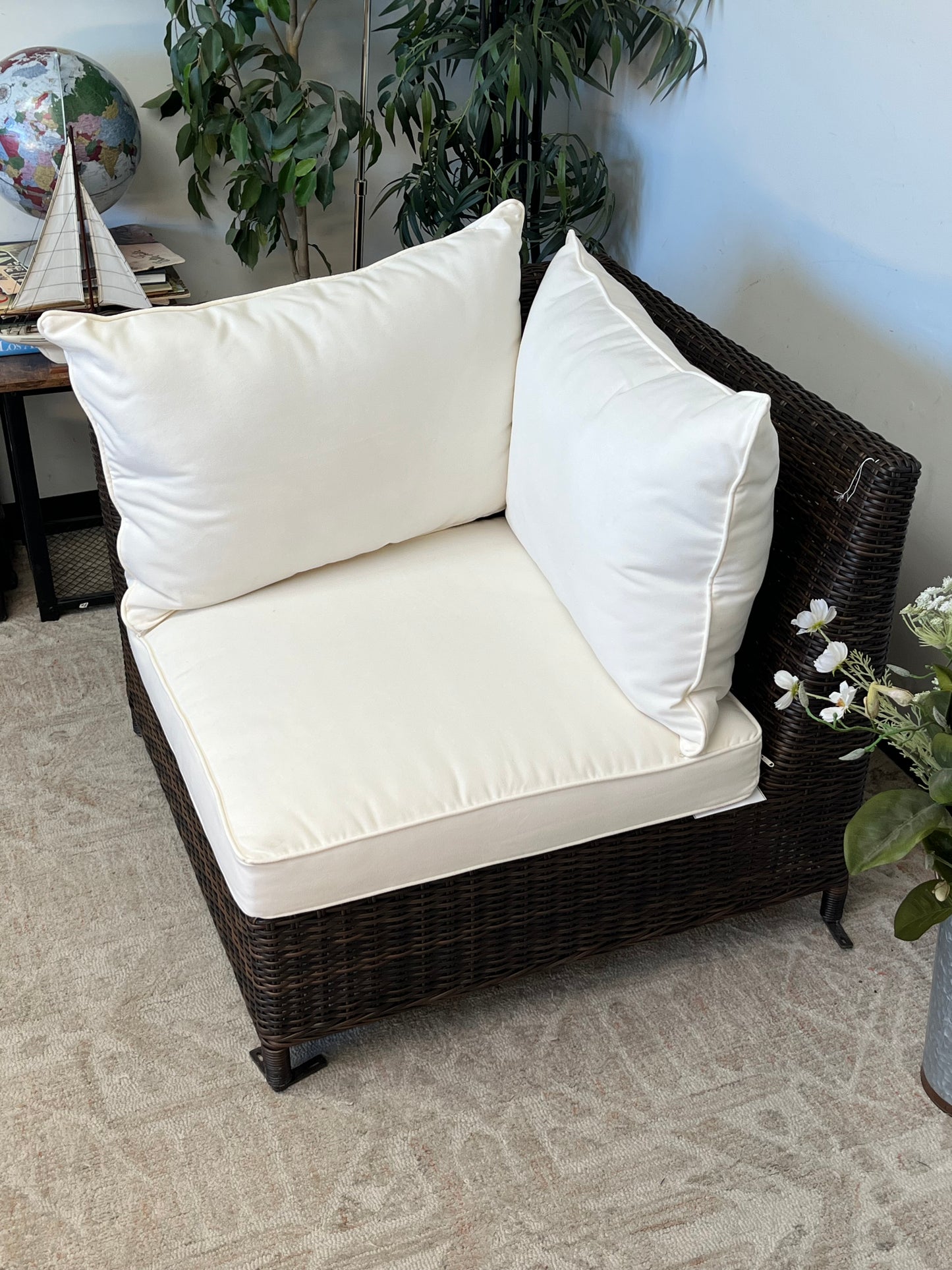 Outdoor Poly Rattan Brown Chair