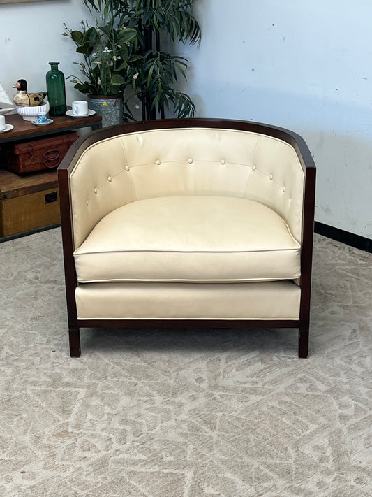 Modern Rounded Back Armchair