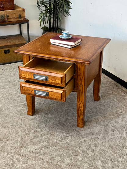 Traditional Side Table w/ Drawers