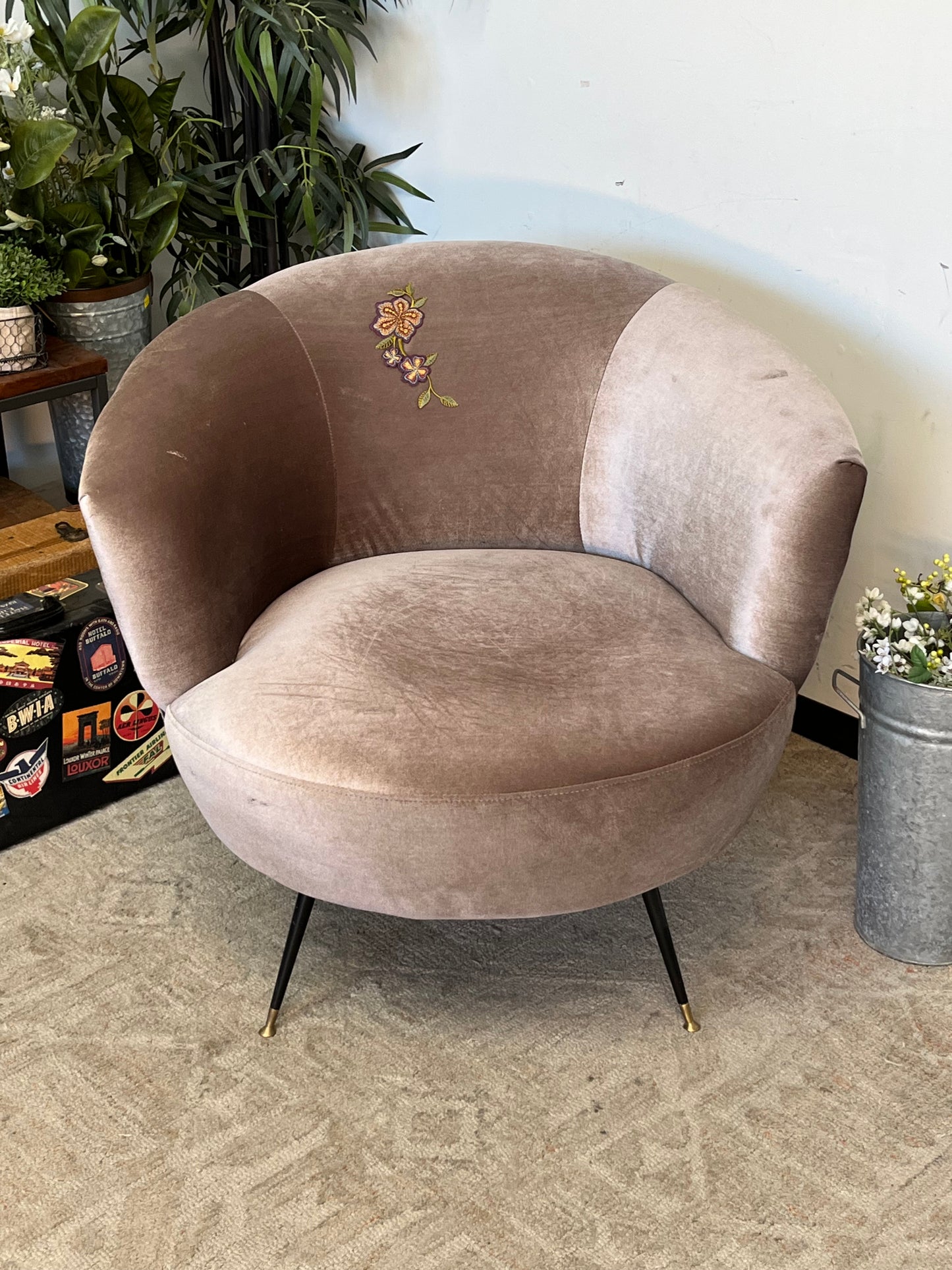 Safavieh Purple Rounded Armchair