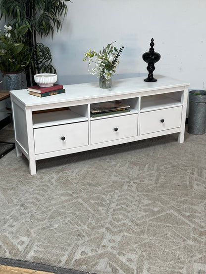 IKEA White 3 Drawer TV Stand