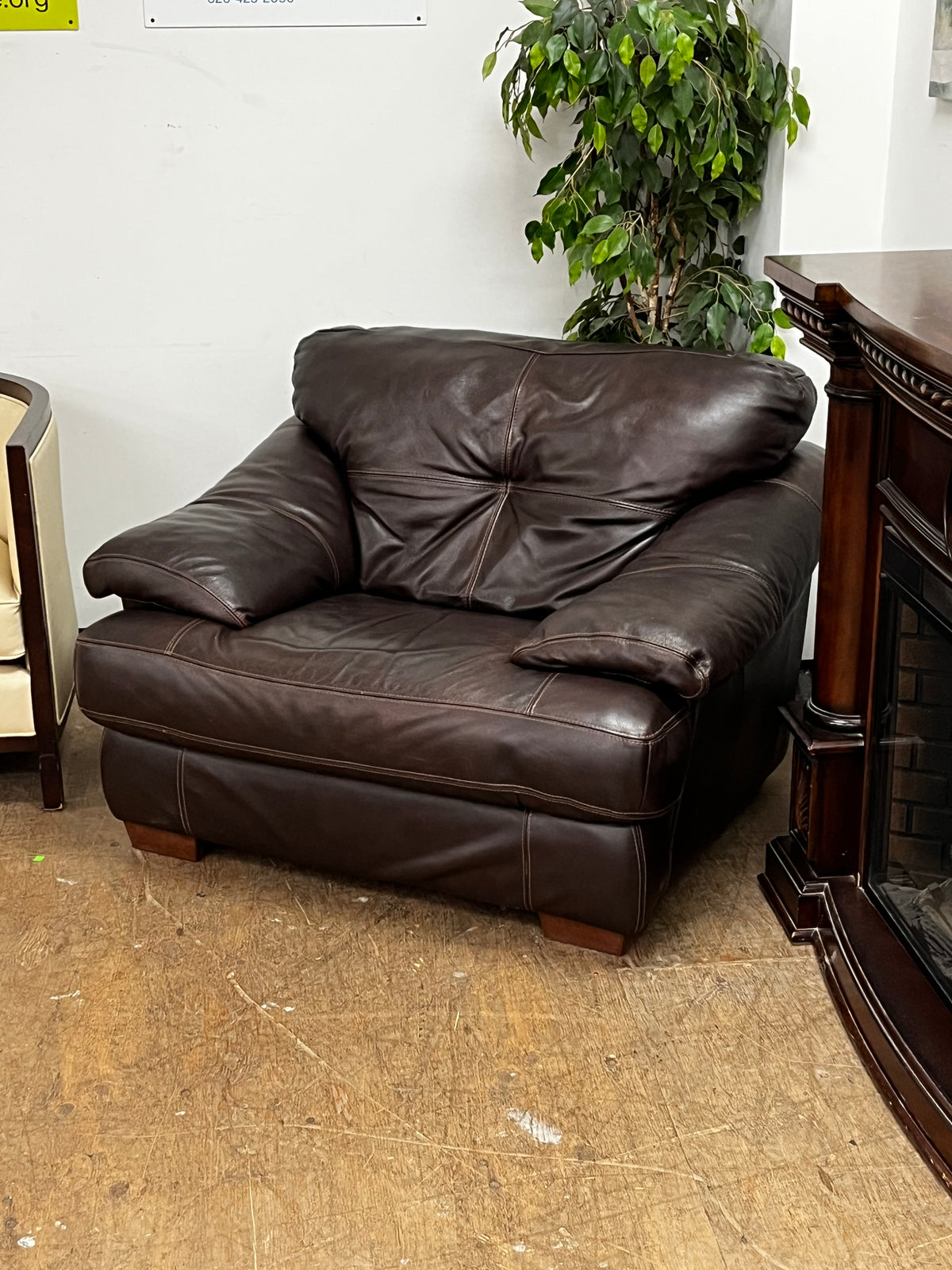 Faux Leather Armchair by Chateau d'Ax