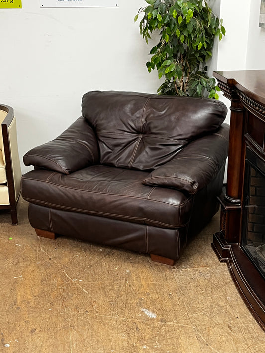 Faux Leather Armchair by Chateau d'Ax