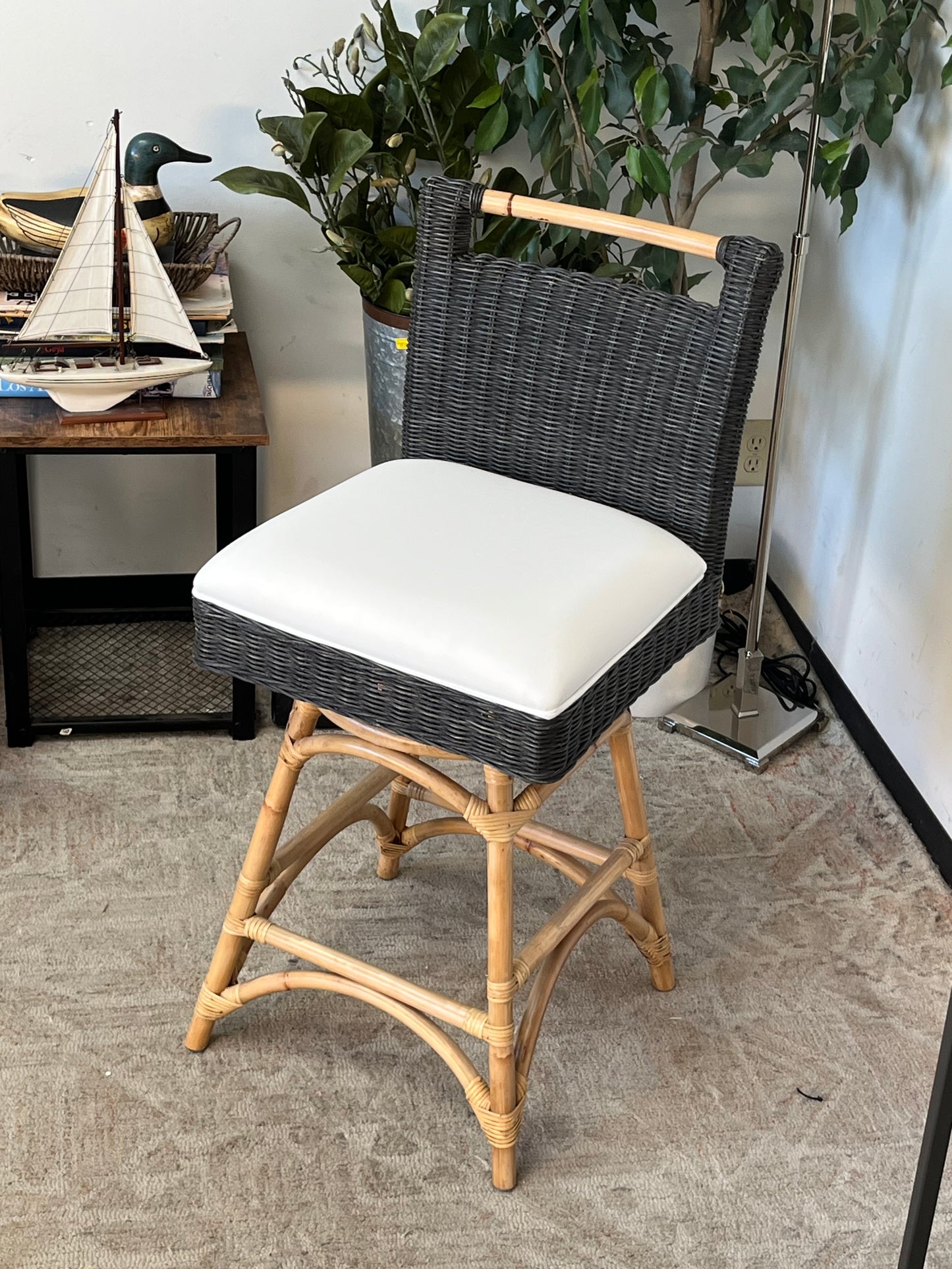 Woven Style Bamboo Outdoor Chair