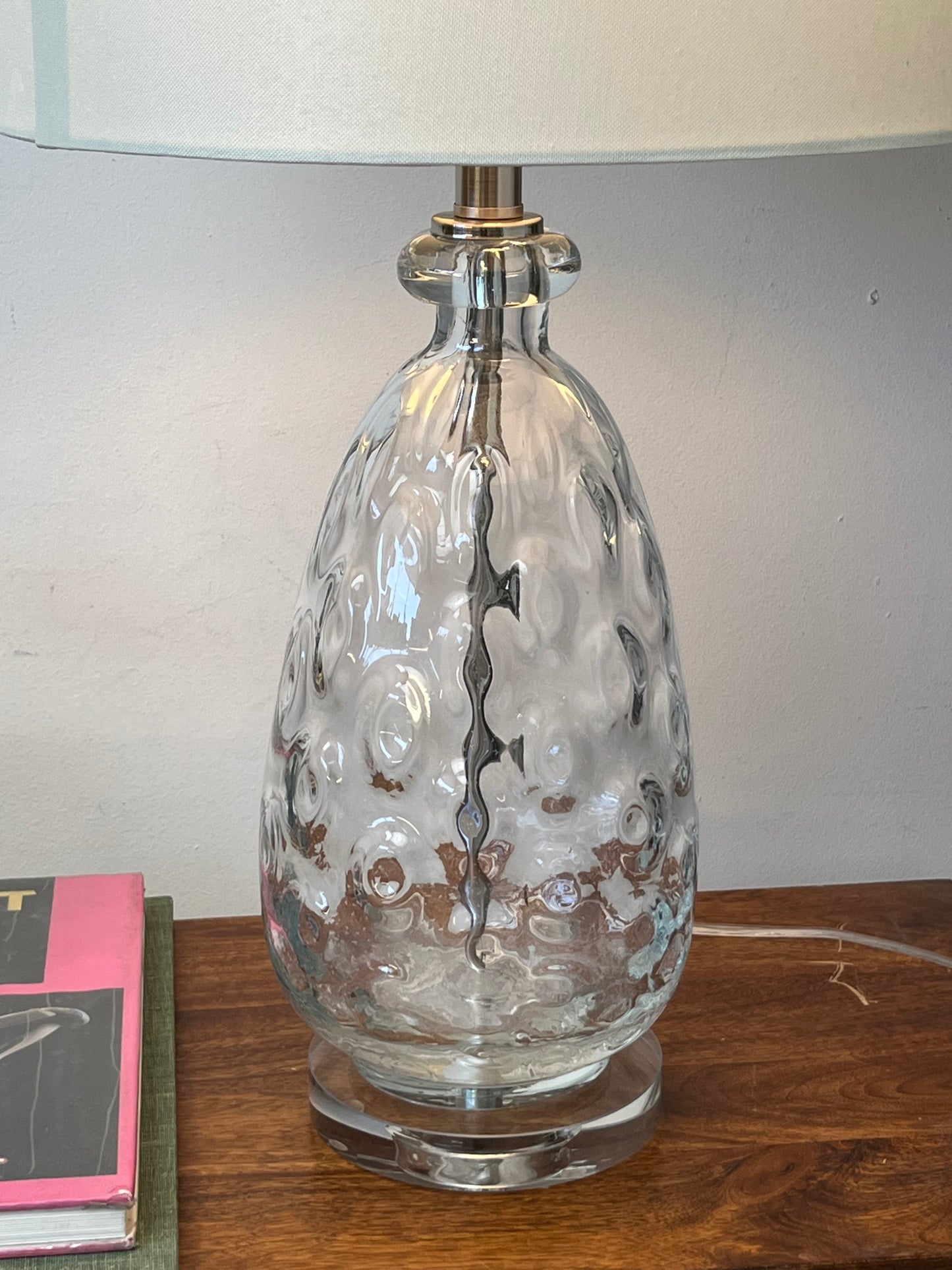 Textured Pear Shaped Table Lamp