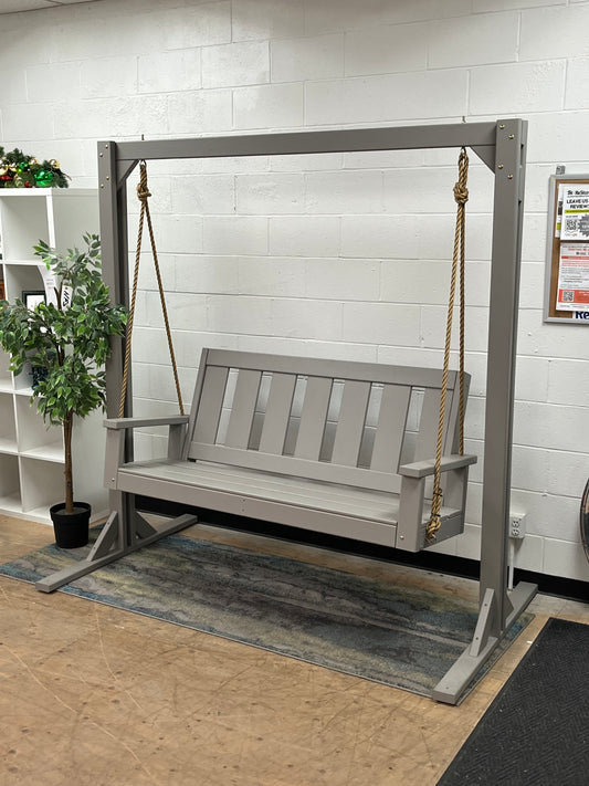 Farmhouse Style Wooden Swing