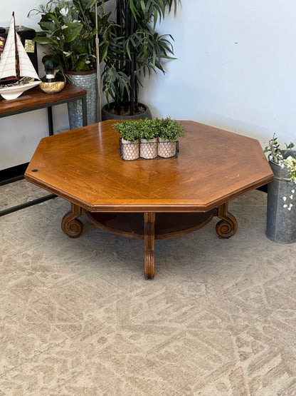 Vintage Hexagonal Coffee Table