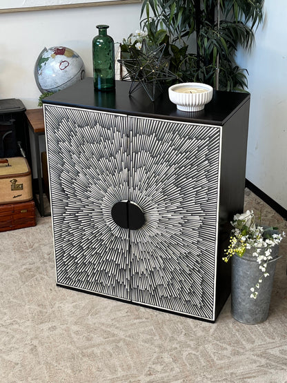 Sunburst Wine Liquor Cabinet