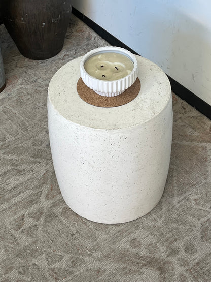 Modern Speckled Stone Side Table