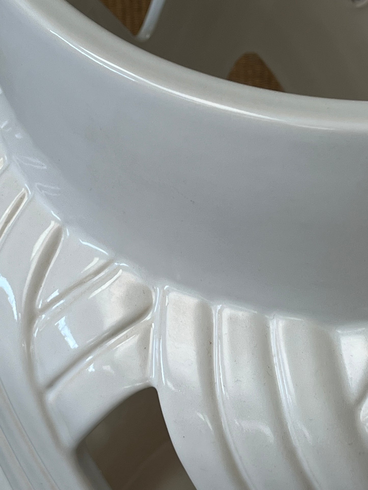 White Glazed Ceramic Vase